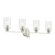 Gioe 4-Light Bath Vanity Light in Brushed Nickel