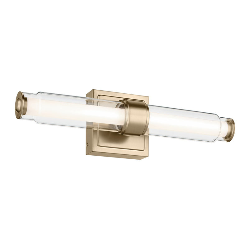 Laurene Clear Glass Bath Sconce in Champagne Bronze