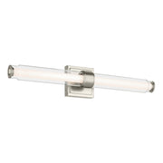 Laurene 26" Clear Glass Bath Vanity Light in Brushed Nickel