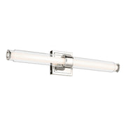 Laurene 26" Clear Glass Bath Vanity Light in Polished Nickel