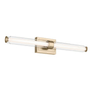 Laurene 31" Clear Glass Bath Vanity Light in Champagne Bronze