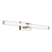 Laurene 31" Clear Glass Bath Vanity Light in Polished Nickel