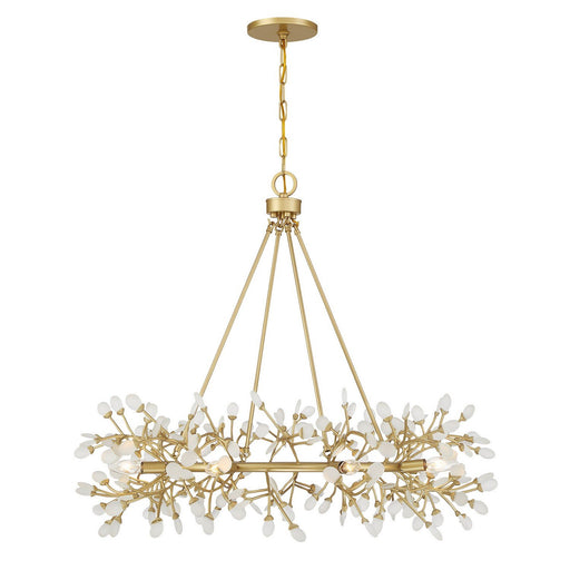 Once 8-Light Chandelier in Spun Gold