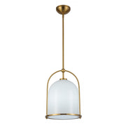 Dahlia 11.5" Bell Pendant in Brushed Brass