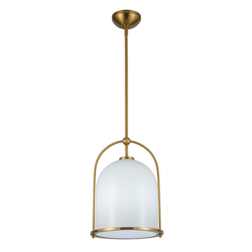 Dahlia 11.5" Bell Pendant in Brushed Brass