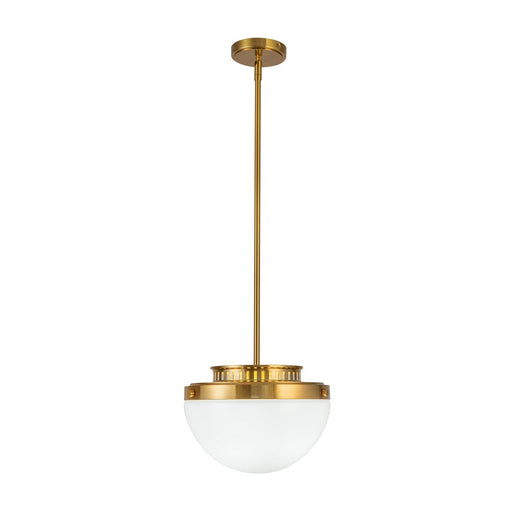 Dahlia 12" Globe Pendant in Brushed Brass