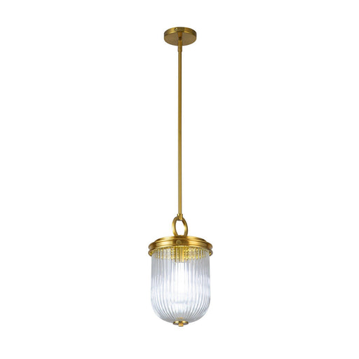 Myla Mini Pendant in Vintage Brass