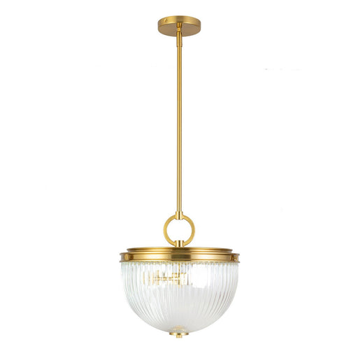 Myla 2-Light Pendant in Vintage Brass