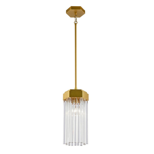 Emma Mini Pendant in Brushed Brass