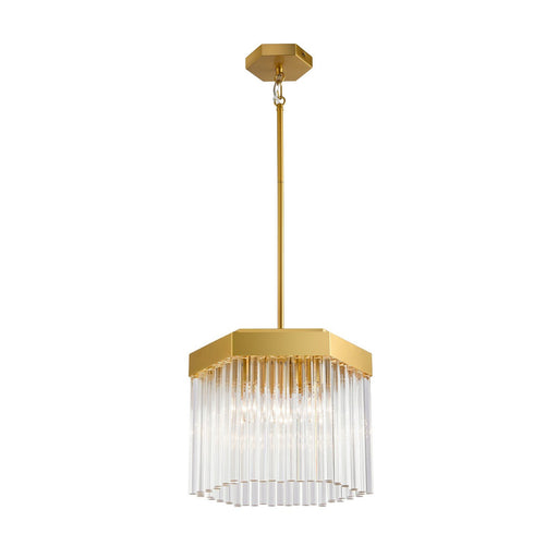 Emma 3-Light Pendant in Brushed Brass
