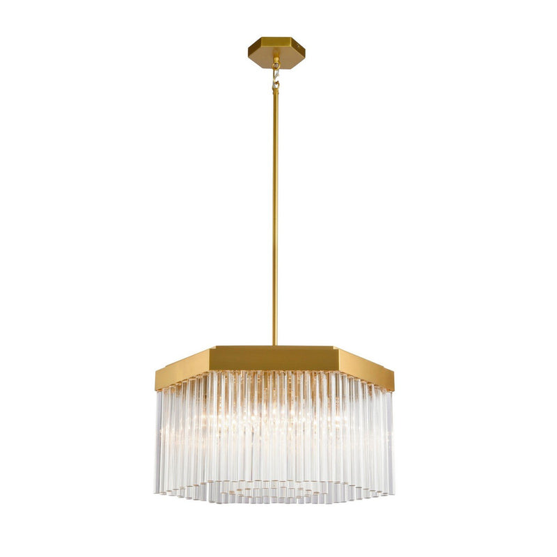 Emma 7-Light Pendant in Brushed Brass