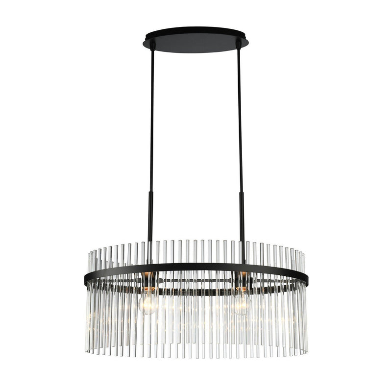 Ava 2-Light Pendant in Black
