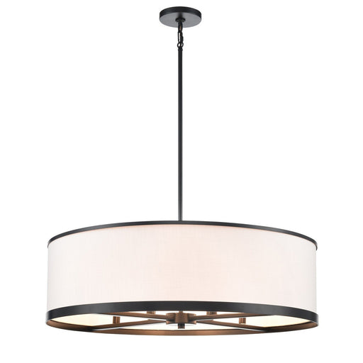 High Street 30" 8-Light Pendant in Black
