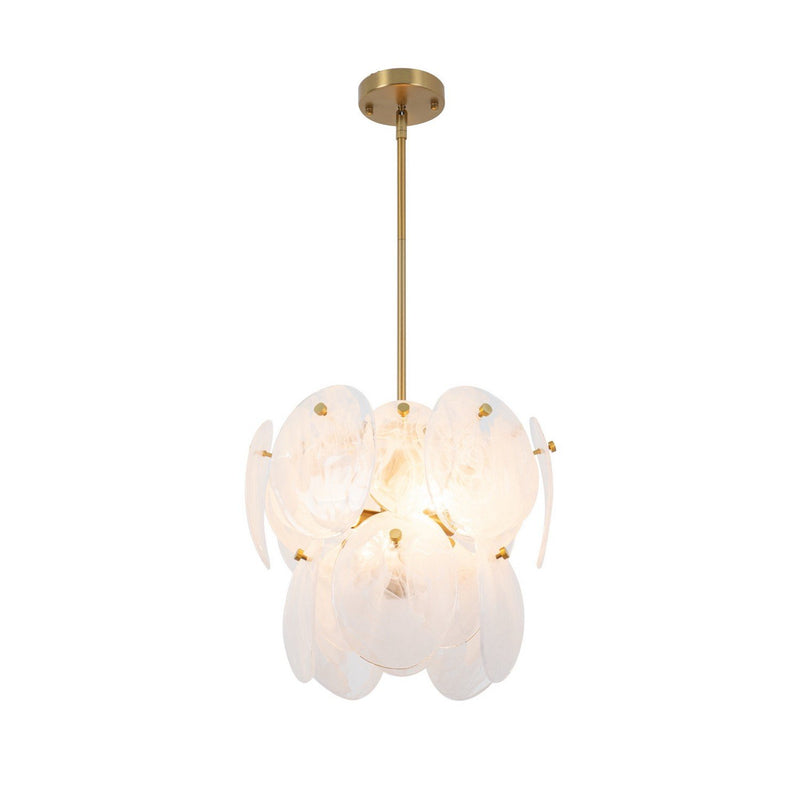 Lily 4-Light Pendant in Brushed Brass