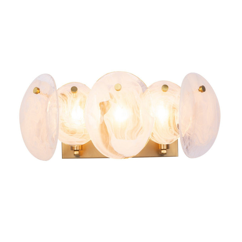 Lily 3-Light Bath Vanity Light in Brushed Brass