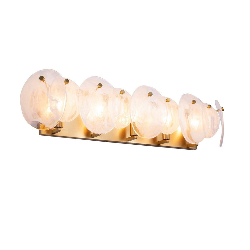 Lily 5-Light Bath Vanity Light in Brushed Brass