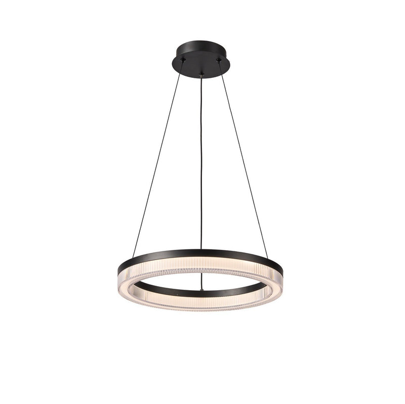 Ari 16" LED Pendant in Black