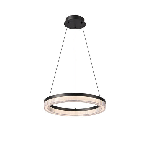 Ari 16" LED Pendant in Black