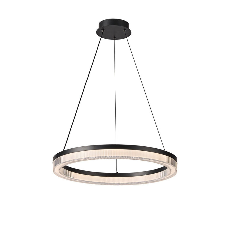 Ari 20" LED Pendant in Black