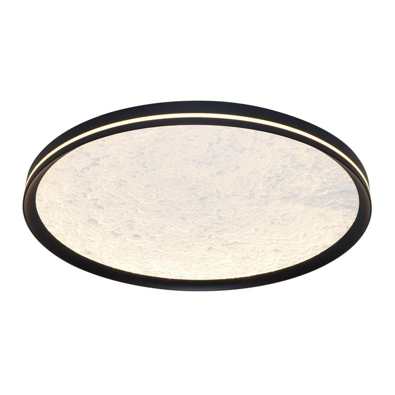 Luna 12" LED Flush Mount in Black