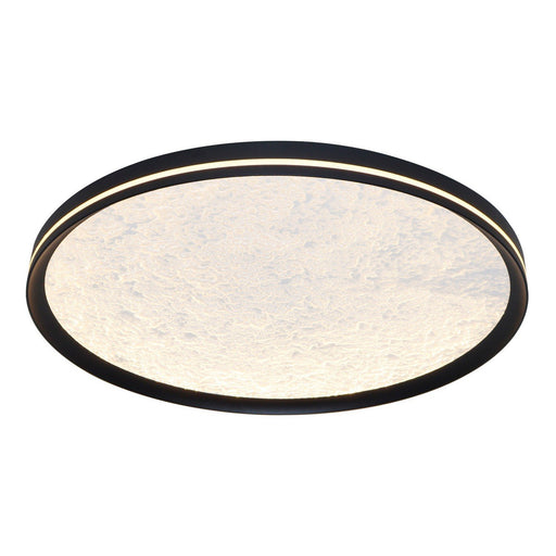 Luna 16" LED Flush Mount in Black