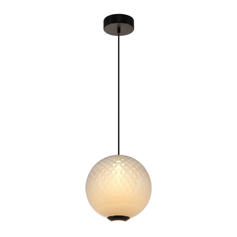 Celeste LED Globe Pendant in White