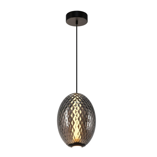 Celeste LED Oval Mini Pendant in Smoke