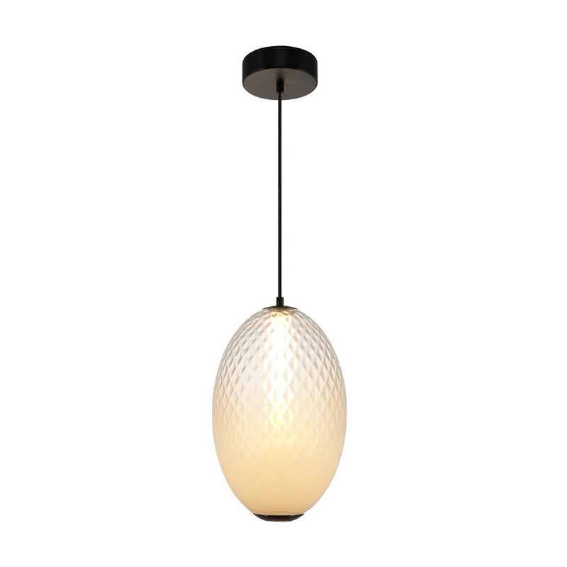 Celeste LED Oval Mini Pendant in White