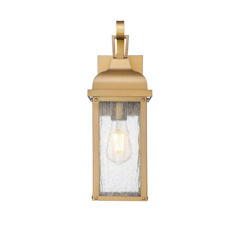Madrid 23" Outdoor Wall Lantern in Weathered Brass