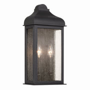Madrid 2-Light Outdoor Wall Lantern in Black