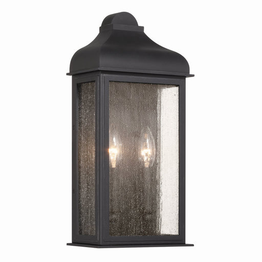Madrid 2-Light Outdoor Wall Lantern in Black