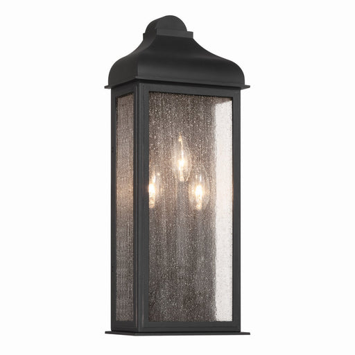 Madrid 3-Light Outdoor Wall Lantern in Black