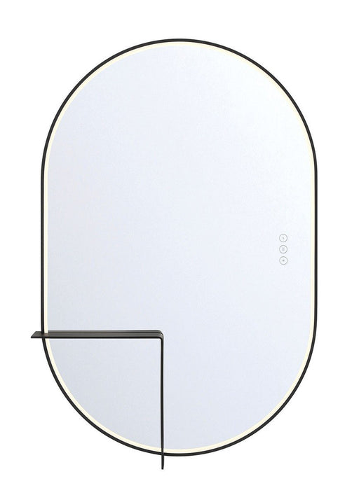 Linden 24" x 36" LED Vanity Mirror in Matte Black