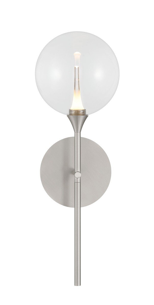 Iissa 19" Wall Sconce in Satin Nickel
