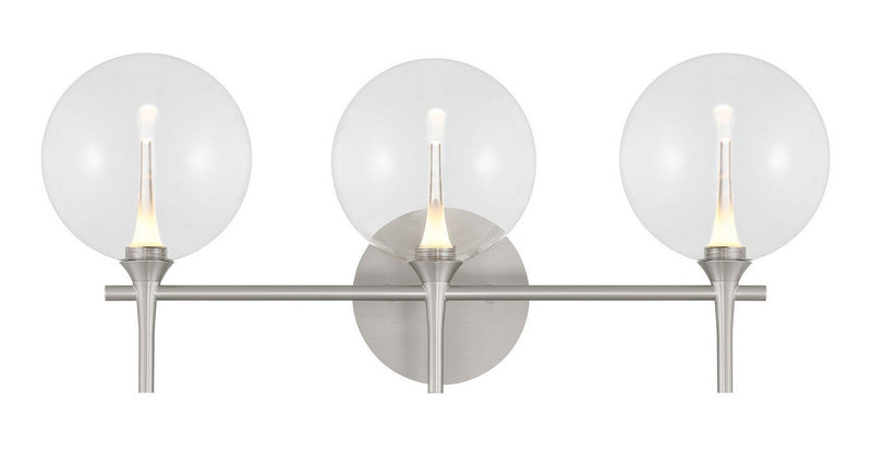 Iissa 3-Light 23.6" Vanity Light in Satin Nickel