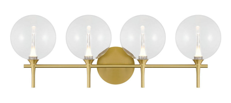 Iissa 4-Light 29.5" Vanity Light in Gold