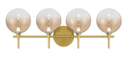 Iissa 4-Light 29.5" Vanity Light in Gold