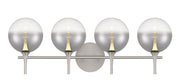 Iissa 4-Light 29.5" Vanity Light in Satin Nickel