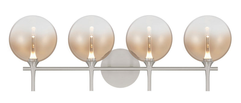 Iissa 4-Light 29.5" Vanity Light in Satin Nickel
