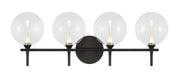 Iissa 4-Light 29.5" Vanity Light in Matte Black