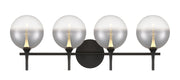 Iissa 4-Light 29.5" Vanity Light in Matte Black