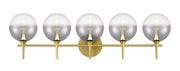 Iissa 5-Light 35.4" Vanity Light in Gold
