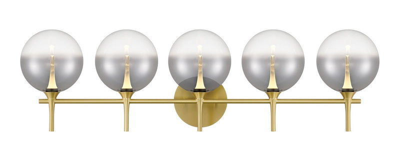 Iissa 5-Light 35.4" Vanity Light in Gold