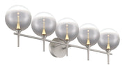 Iissa 5-Light 35.4" Vanity Light in Satin Nickel