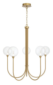 Iissa 5-Light 34" Chandelier in Gold