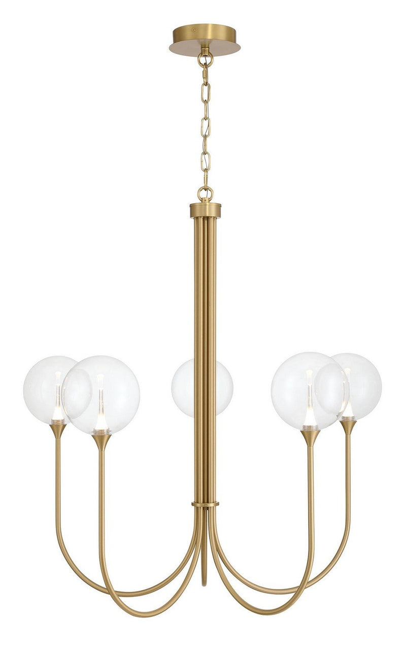 Iissa 5-Light 34" Chandelier in Gold