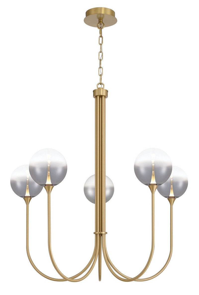 Iissa 5-Light 34" Chandelier in Gold