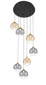 Iissa 7-Light 21" Cluster Pendant in Gold