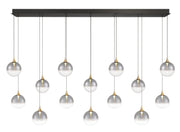 Iissa 14-Light 72" Linear Pendant in Gold