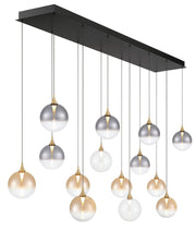 Iissa 14-Light 72" Linear Pendant in Gold